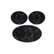 Lessentiel Maison Set 3 prostirke Marble, Crne