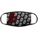 The Rolling Stones B&W Tongues Face Mask