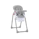 LORELLI Hranilica za bebe Dulce Cool Grey Leather siva