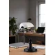 Opviq Stona lampa Banker, Crno-bela