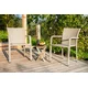 Dimenza Vrtni set iz umetnega ratana Barcelona, siv (2 stola + miza 70x70 cm, steklo)