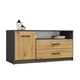 TV OMARICA SIMPLO 1D2S ANTRACIT HRAST, TV MIZICA ARTISAN, 2 PREDALA, 1 VRATA