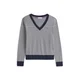 TOMMY HILFIGER Pulover mornarska/rdeča/bela