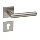 Vratno okovje COBRA VISION-S - FLAT ROSE (IN - inox), klika-klika, Odprtina za cilindrični vložek PZ, COBRA IN (nerjaveče jeklo)