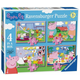 Ravensburger Puzzle Peppa Pig: Fun days 4 v 1 (12,16,20,24 kosov)