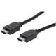 MANHATTAN Manhattan HDMI priključni kabel HDMI-A  vtič\, HDMI-A  vtič 10.00 m črna 323246-CG #####4K UHD\, avdio povratni kanal HDMI kabel, (20410826)