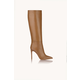 NAKA Ženske čizme na štiklu Beige Obsession, Braon