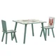 Homestar Otroški komplet mize in stola 60x60x44 cm zelene barve