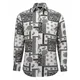Radwa Srajca Mens Viscose multicolor pattern shirt naravno bela