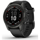 GARMIN pametna ura Fenix 7S Pro - Sapphire Solar 42mm BT, Carbon Gray/Titanium (Black Band)