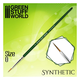 Pincel Sintetico / Synthetic Brush size #0 - GREEN SERIE