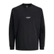 JACK & JONES Majica JJESoho črna/bela