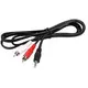 E-GREEN Kabl audio 3.5mm - 2xRCA 1.5m crni