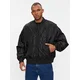 Calvin Klein Jeans Bomber jakna Logo Aop J30J324658 Črna Oversize