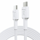 Green Cell USB C Kabel Green Cell KABGC29W, 2m, USB 3.2 Gen 1, Hitro polnjenje, Beli, TPE, do 60 W, 480 Mbit/s