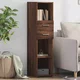 Visoka komoda boja hrasta 30 x 42,5 x 124 cm konstruirano drvo