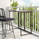vidaXL Zložljiva vrtna miza Brown 90x51x75 cm Poly Rattan