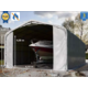 Garažni šotor 6x12 z vrati 4,1x4,0 m - PVC 720 g/m2 negorljiv