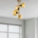 Opviq Luster Benek-15-14504, 40x40x55cm, IP20, Zlatno-žute boje