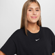 Nike G NSW TEE BOXY ESSNTL LBR, dečja majica, crna FZ5559