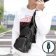 Dollcini Potovalna torba iz najlona črna z USB priključkom
