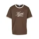 Karl Kani Majica Cursive Varsity rjava/bela