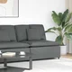 Modularna sofa s jastucima tamno siva 100 cm