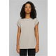 Womens T-shirt Modal Extended Shoulder - beige
