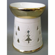 eoshop Aroma svetilka, porcelan. Zlato-bela barva. ARK3604 ZLATO