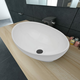 VIDAXL luksuzni keramični ovalni umivalnik, 40x33cm