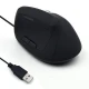 miška Ewent Wireless Ergonomic Vertical, 1600dpi, črna, USB