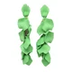 AVANT-GARDE PARIS Uhani Petals zelena