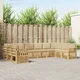 Set vanjskih sofa 7 pcs Bijela i Bež 363 x 187,5 x 73 cm