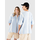 Another Cotton Lab Oversized Mesh Knit Summer Shirt blue