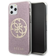 Guess iPhone 11 Pro Max Pink Hard Case 4G Circle Glitter (GUHCN65PCUGLPI)
