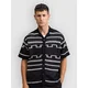 Redefined Rebel RREduardo Knit Boxy Fit Shirt black aztec