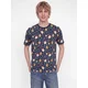 JACK & JONES Majica JJBELL XMAS mornarska/konjak/zelena/krvavo rdeča