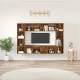 vidaXL Komplet TV omaric 4 pcs Rjava 37 x 37 x 142.5 cm