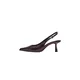 Pull&Bear Čevlji s peto in s paščki temno rjava