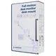MA-DA2-06-W Gembird Podesivi dupli stoni drzac za monitor, tilt, 17-32 max.10kg White