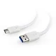 GEMBIRD CCP-USB3-AMCM-W-0.5M USB 3.0 A-C (AM/CM) 0,5m White, kabel, (5000263427)