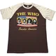 The Who Invades America Raglan Brown & Natural L Majica