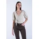 Trend Alaçati Stili Bluza svetlo siva