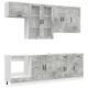 Kuhinjska jedinica LUCCA 8 pcs Betonska siva Konstruirano drvo