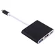 Northix Adapter USB-C na HDMI - USB-A - USB-C - črn