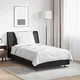 vidaXL Odeja z blazino Bela 135 x 220 cm Mikrofibra