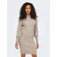 ONLY Pletena obleka Katia 15232502 Bež Comfort Fit