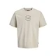 JACK & JONES Majica Destination rumena / greige / črna
