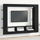 TV ormar Zidne Crni hrast 152 x 22 x 113 cm Konstruirano drvo