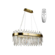 LED luster na sajli, prigušiva, LED/100W/230V 3000-6500K zlatna + daljinski upravljač